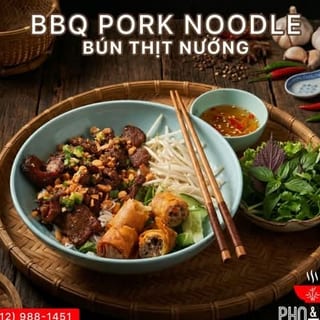 BBQ Pork Noodle / Bún Thịt Nướng