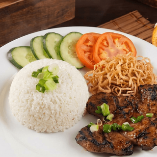 Broken Rice with Pork Chop, Shredded Pork Skin / Cơm Tấm Sườn, Bì